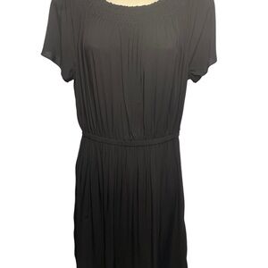 Old Navy Women's Black Short Sleeve Elastic Waist Dress Sz Small